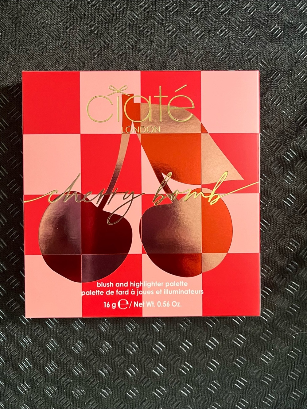 Ciaté London Cherry Bomb Blush & Highlighter Palette — Red & Pink